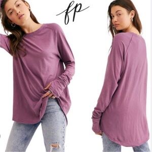 Free, People Arden tea in Plum size extra small